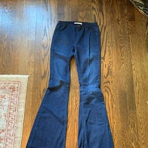 Free People Flare Blue Jeans
